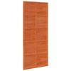 vidaXL Porte de grange Brun cire 90 x 208 cm Bois de pin massif