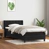 vidaXL Sommier &agrave; lattes de lit avec matelas noir 80x210 cm velours
