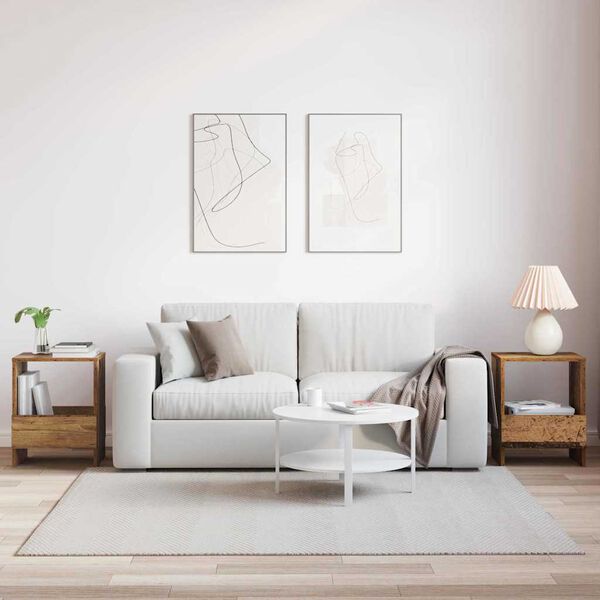 vidaXL &Eacute;tag&egrave;re &agrave; magazines 2 pcs Bois ancien 35 x 30 x 45 cm