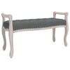 vidaXL Banc Gris fonc&eacute; 110x45x60 cm Tissu