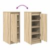 vidaXL Armoire à chaussures chêne sonoma 29,5x34x76 cm bois ingénierie