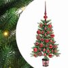 vidaXL Sapin de No&euml;l avec 150 LED avec support Vert 90 cm PE