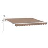 vidaXL Auvent r&eacute;tractable Taupe 500 &times; 300 cm Polyester