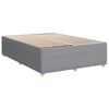 vidaXL Sommier &agrave; lattes de lit avec matelas Gris clair 140x200cm Tissu