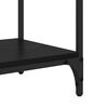 vidaXL Table console Chêne noir 100 x 34,5 x 75 cm Bois d'ingénierie