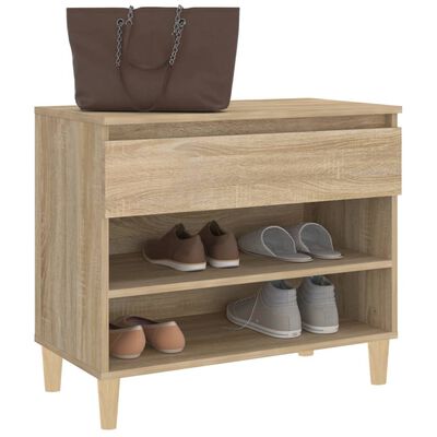 vidaXL Armoire à chaussures Chêne sonoma 70x36x60 cm Bois d'ingénierie