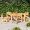 vidaXL Ensemble &agrave; manger de jardin 7 pcs Bois de teck solide