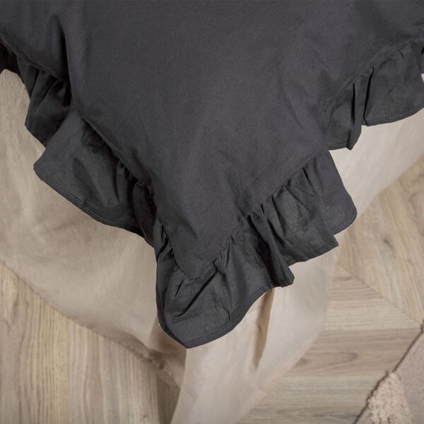 Venture Home Parure de lit Levi 200x150 cm Coton Anthracite