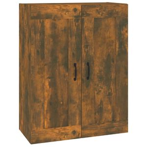 vidaXL Armoire murale suspendue Ch&ecirc;ne fum&eacute; 69,5x32,5x90 cm