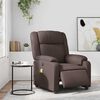 vidaXL Fauteuil de massage inclinable électrique marron similicuir