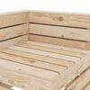 vidaXL Canap&eacute; palette &agrave; 2 places de jardin Bois