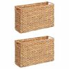 vidaXL Paniers &agrave; Magazines 2 pc Jacinthe d'eau 39 x 14 x 25 cm Naturel