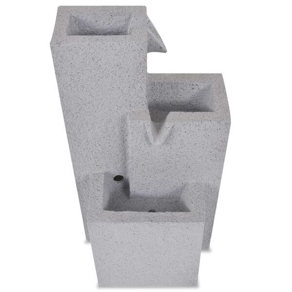 vidaXL Fontaine d'int&eacute;rieur avec lampe LED Polyr&eacute;sine