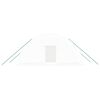 vidaXL Serre avec cadre en acier blanc 12 m&sup2; 6x2x2,85 m