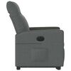vidaXL Fauteuil inclinable électrique gris foncé tissu