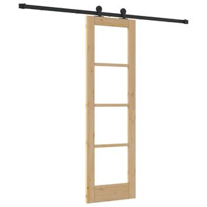 vidaXL Porte coulissante ORKDAL Naturel 61 x 198,5 cm