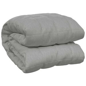 vidaXL Couverture lest&eacute;e Gris 155x220 cm 11 kg Tissu