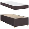 vidaXL Cadre de lit avec matelas Marron fonc&eacute; 80 x 200 cm tissu