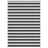 vidaXL Store z&egrave;bre noir 155x200 cm largeur du tissu 150,9 cm polyester