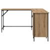 vidaXL Bureau Ch&ecirc;ne artisanal 141 x 141 x 75 cm Bois d'ing&eacute;nierie