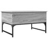 vidaXL Table basse sonoma gris 70x50x40 cm bois d'ing&eacute;nierie et m&eacute;tal