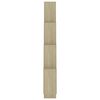 vidaXL Étagère murale cube Chêne sonoma 90x15x119 cm Bois d’ingénierie