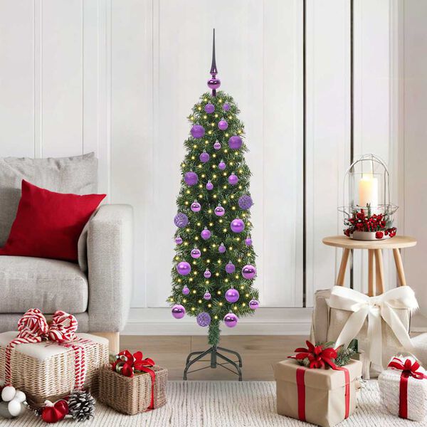 vidaXL Sapin de No&euml;l artificiel Vert 120 cm PVC et acier et plastique