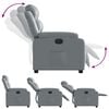 vidaXL Fauteuil inclinable &eacute;lectrique Gris Similicuir