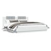 vidaXL Cadre de lit sans matelas blanc 200x200 cm