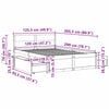 vidaXL Cadre de lit sans matelas cire marron 120x200cm bois pin massif