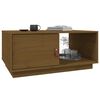 vidaXL Table basse Marron miel 80x50x35,5 cm Bois massif de pin