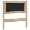 vidaXL T&ecirc;te de lit Autre Marron et noir 75 cm Bois massif en pin