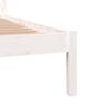 vidaXL Cadre de lit sans matelas bois de pin massif 140x190 cm blanc