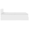 vidaXL Cadre de lit ottoman avec matelas blanc 120x190 cm similicuir