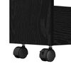 vidaXL Chariot de Rangement Étroit Chêne noir 60 x 22 x 80 cm