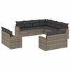 vidaXL Patio Sofa Set 11 place Grey