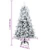 vidaXL Sapin de No&euml;l Artificiel &agrave; Branches Articul&eacute;es Blanc 150 cm