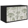 vidaXL Meuble TV mural GOTHA 69 x 33 x 40 cm Ch&ecirc;ne noir