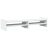 vidaXL Support de moniteur blanc 100x27x20 cm bois d'ing&eacute;nierie