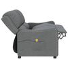 vidaXL Fauteuil de massage inclinable &agrave; 2 places gris clair tissu