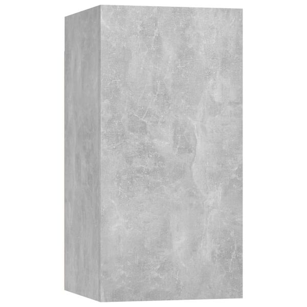 vidaXL Ensemble de meubles TV 4 pcs Gris b&eacute;ton Bois d'ing&eacute;nierie