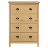 vidaXL Buffet Hill avec 4 tiroirs 79x40x110 cm Bois de pin solide