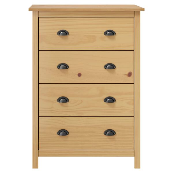 vidaXL Buffet Hill avec 4 tiroirs 79x40x110 cm Bois de pin solide