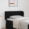 vidaXL Oreille de t&ecirc;te de lit Noir 40 x 23 x 6 cm PVC