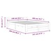 vidaXL Cadre de lit sans matelas bois massif de pin 140x200 cm