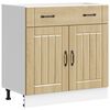 vidaXL Armoire de cuisine Lucca ch&ecirc;ne sonoma bois ing&eacute;nierie