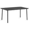 vidaXL Table de jardin Gris fonc&eacute; 150x90x72 cm Acier