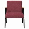 vidaXL fauteuil Bordeaux 59 x 75 x 78 cm tissu