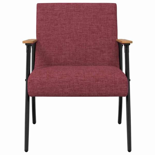 vidaXL fauteuil Bordeaux 59 x 75 x 78 cm tissu