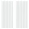 vidaXL Rideau en Voile 2 pcs Blanc 225 x 140 cm Polyester